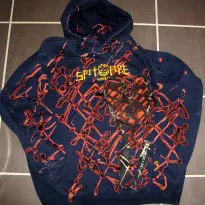 Spitfire hoodie and new socks bleached